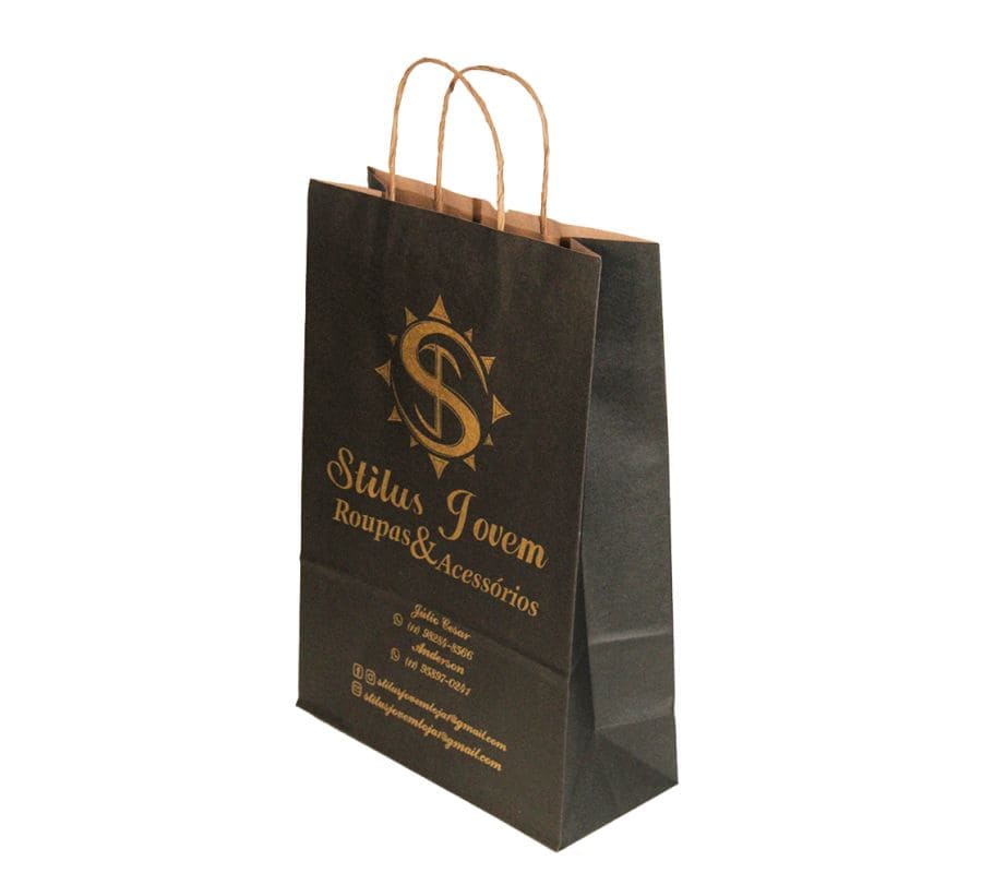 Sacola Kraft (Pardo-Branco-Colorido)